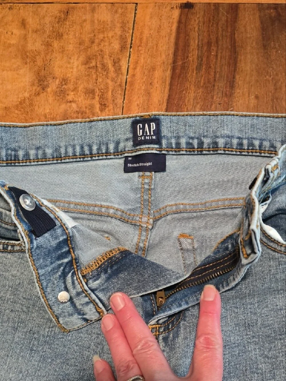 GAP Light Wash Stretch Straight Jeans